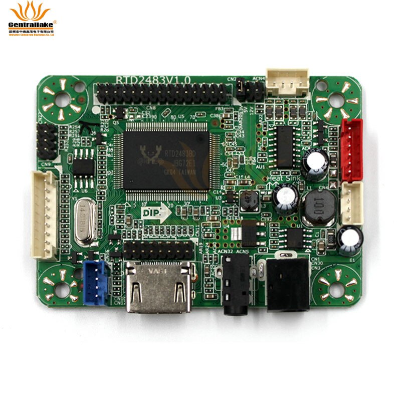 FHD LCD 디스플레이 제어 보드 RTD2483V1.0 (HDMI 인터페이스 포함) LVDS 출력 해상도는 산업용 모니터 용 최대 1920*1080 입니다.